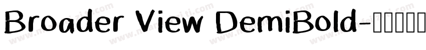 Broader View DemiBold字体转换